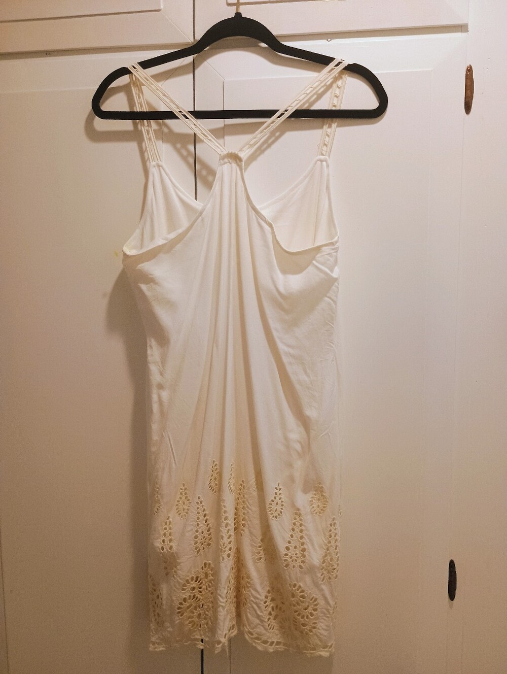 lovestitch Cream Eyelet-Trim Lined Dress - Boho Beach - Picture 3 of 7